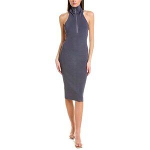 NEW Et Ochs Julia Knit Halter Midi Dress in Slate Gray Size XL NWT
